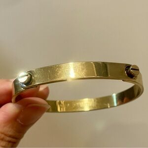 SOLD- 1976 Aldo cipullo Charles Revson gold plated bracelet by Cartier
